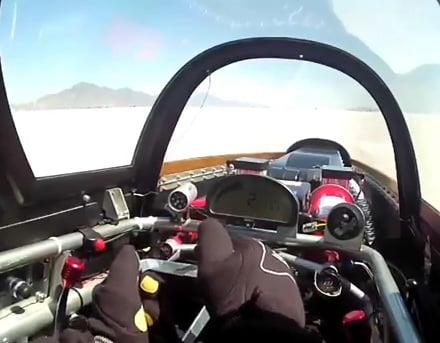 Video: Watch George Poteet's POV 426MPH-Run at Bonneville