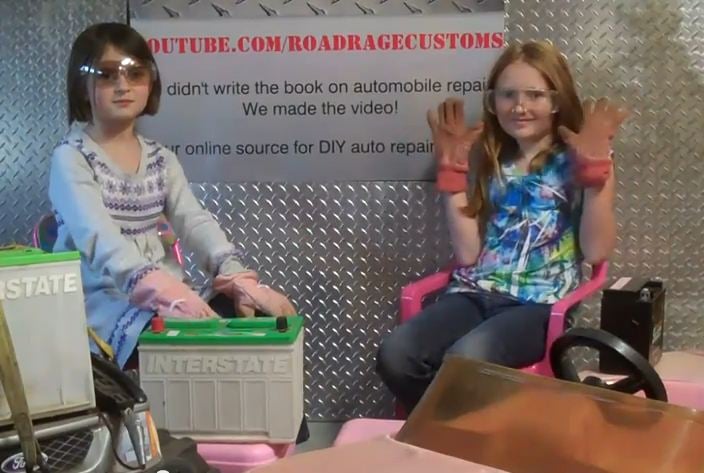 Samantha and Emily Show How to Modify YOUR Power Wheels Corvette!