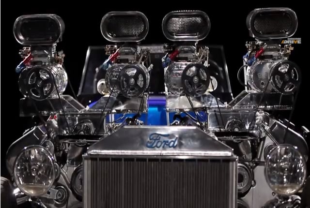 Video: Big Muscle Concludes with Dual Engine-Powered '27 Ford
