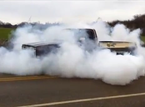 Video: 1984 C10 With 5.3 LS Engine Boils The Tires
