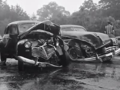 Video: A Look Into Vintage Car Crashes Of Yesteryear