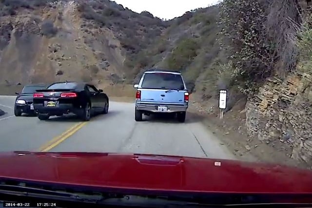 Video: Impatient Camaro Driver Almost Causes Mega Crash