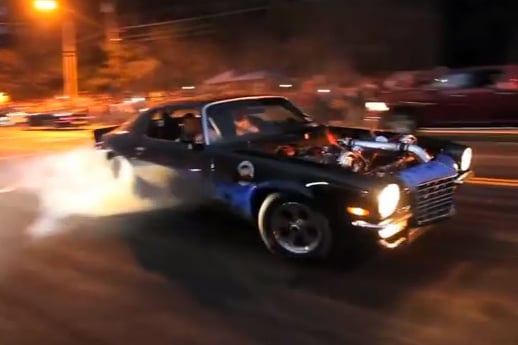Video: 24 Minutes Of Musclecar Burnouts In Lake George, NY