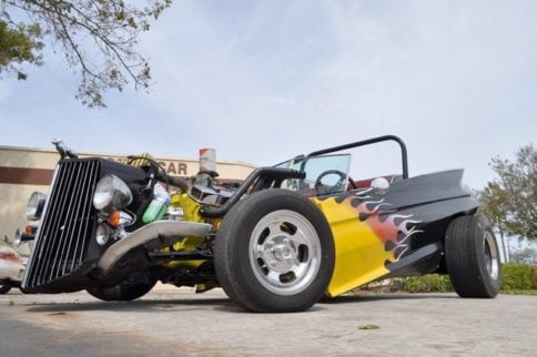 Video: What Do You Get When You Cross A Cadillac With A Dune Buggy?