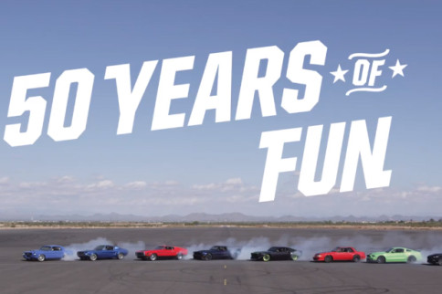 Video: Hooning Mustangs Celebrate 50 Years of Mustang Fun