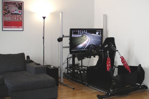Video: Check Out This Insane Road Racing Gaming Rig