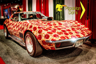 Pizzaman Dan’s Screaming Pepperoni Wrapped 1972 C3 Corvette