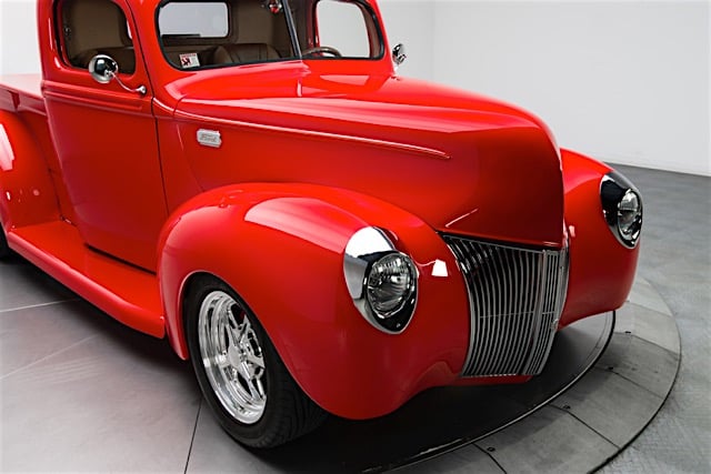 Video: One Roaring Red 1940 Ford Pickup That Needs A Cruise