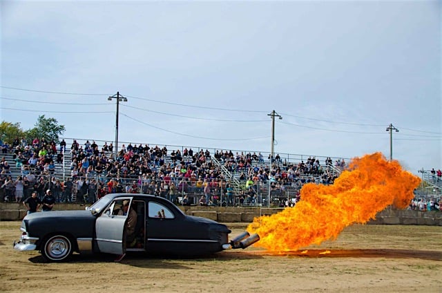 Video: A Custom 1950 Ford Coupe That Spits Hot Fire