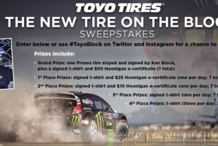 Win Ken Block Swag: The Toyo Tires New Tire On The Block Sweepstakes