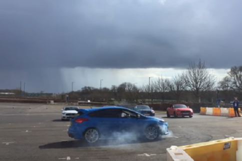 Video: Mustang vs. Focus RS Drift Battle