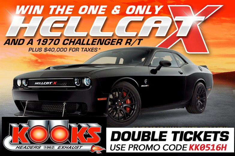 Kooks Headers Sweetens The Hellcat X Contest With Double Tickets