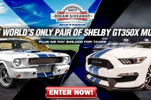 You Could Win Two One-Of-A-Kind Shelby GT350Xs!