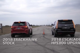Hennessey's Cadillac Escalade Takes on the Trackhawk