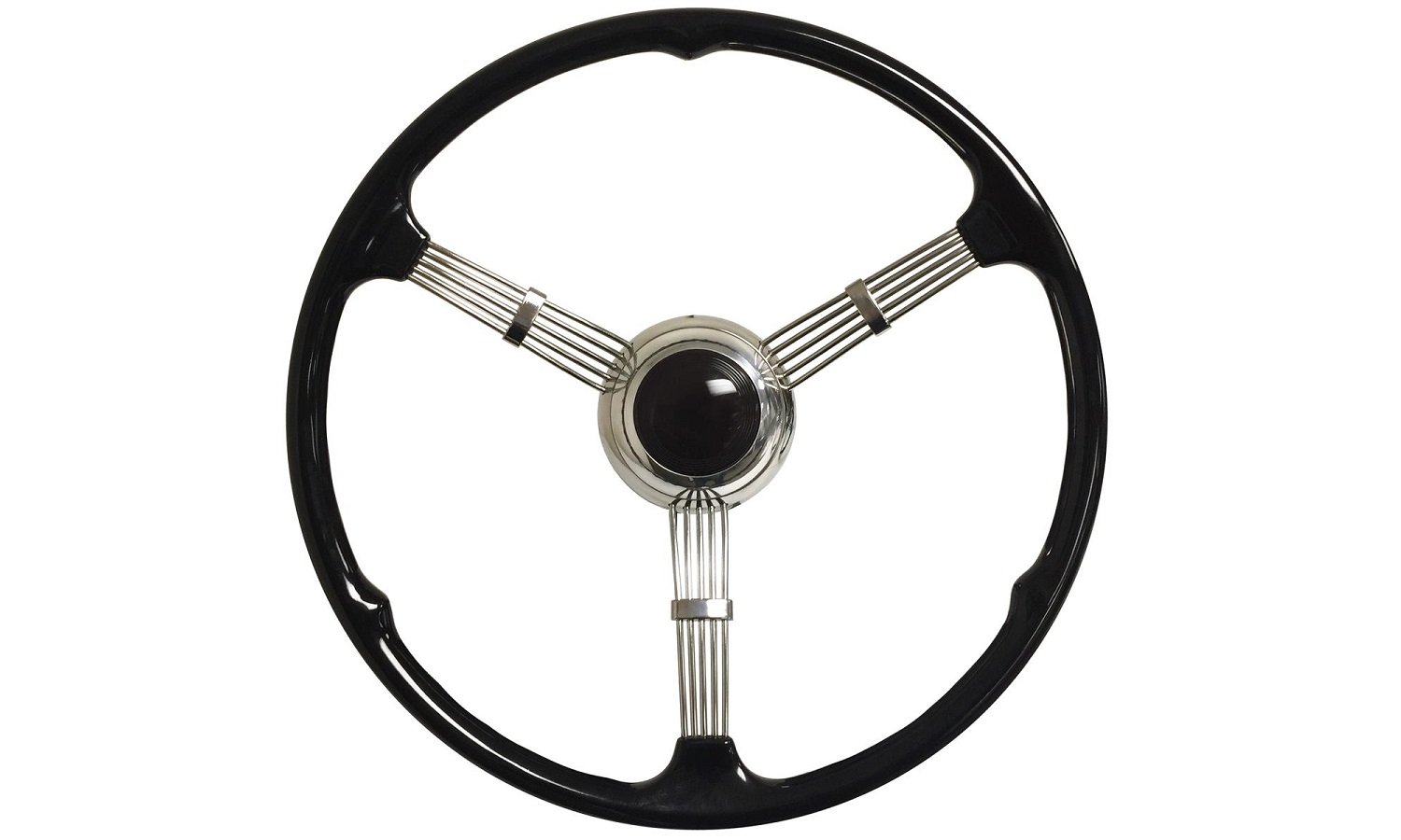 Ford F-Series Truck w/Ididit Steering Column 14" Mahogany Steering Wheel 