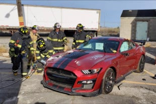 2020 GT500 Destroyed by Firefighters with Permission from Ford