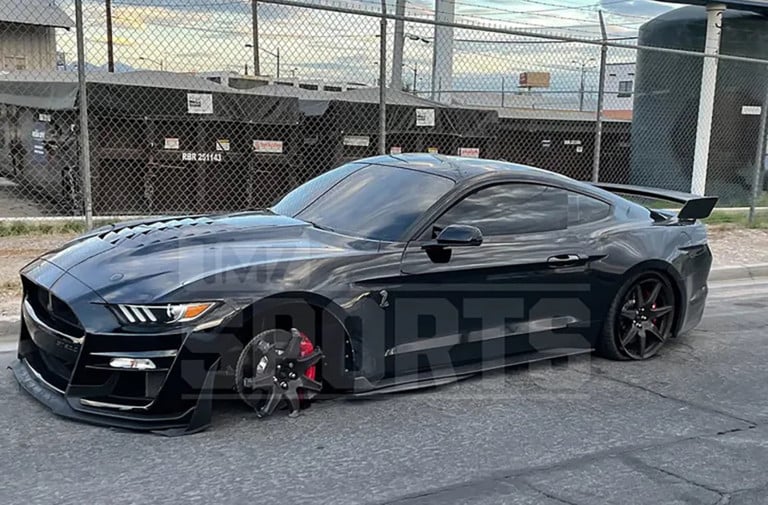 Former NFL Running Back Marshall Lynch's Shelby GT500 Takes A Hit